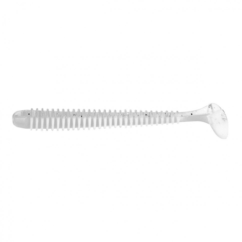 Виброхвост Helios Liny Catcher 2,35"/6 см, цвет White & Sparkes 12 шт HS-5-002 , 